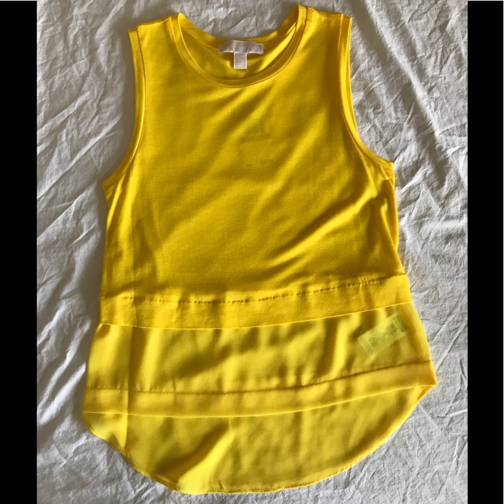 MICHAEL Michael Kors citrus yellow top size XS